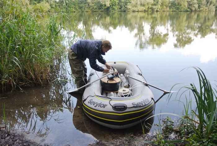 Fieldwork in Lake Vechten