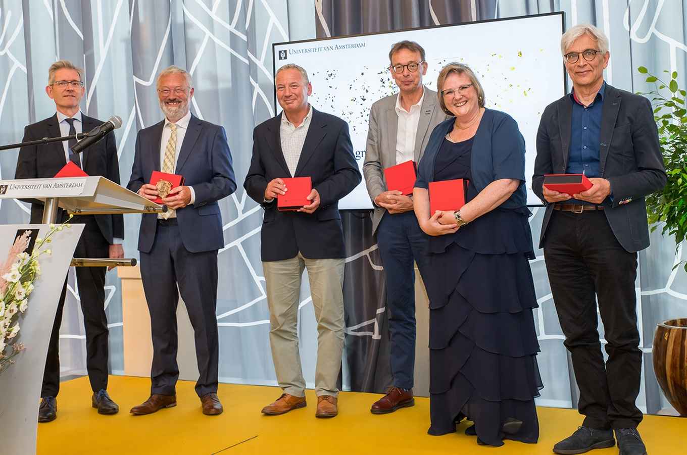 The UvA Honorary Medallion winners 2021 (photo: Van harte gefotografeerd)